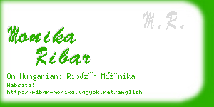 monika ribar business card